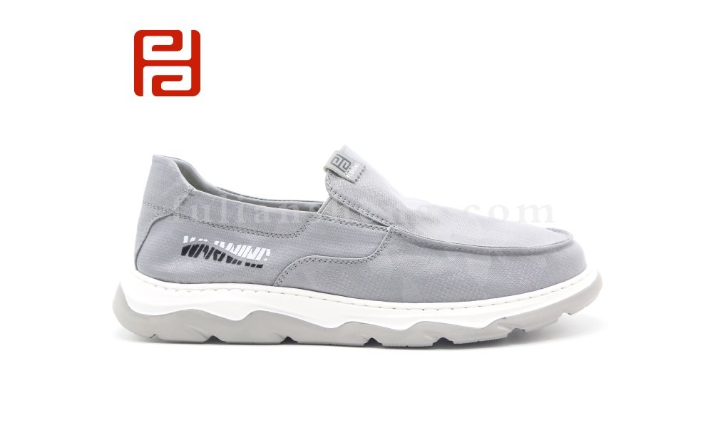 jucaikcp春季休闲男鞋一脚蹬雨伞布软底轻便男单鞋