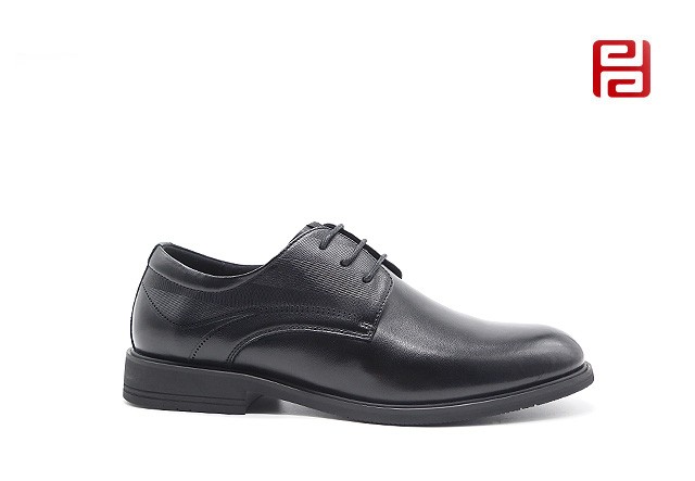 jucaikcp正装商务皮鞋黑色橡胶底工装鞋细腻光泽正装男鞋