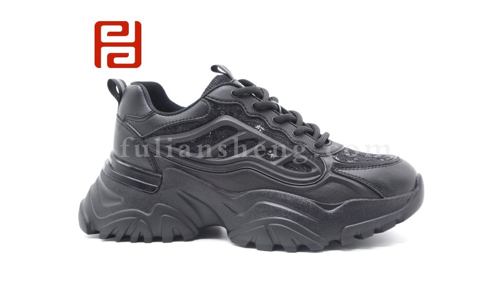 jucaikcp春季时尚运动鞋轻便厚底透气松糕女鞋